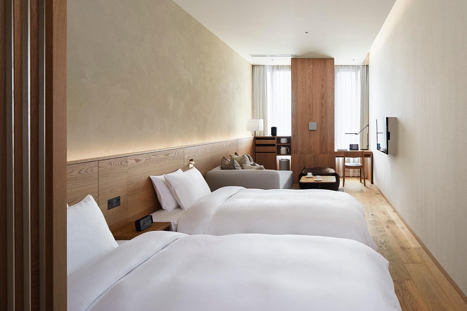 Twin room, Non-smoking (TYPE D / 34 square meters (up to 3 people available)) [Multi-night stay discount]Perfect for business and travel! Save money with stays of 2 nights or more [Room only]
