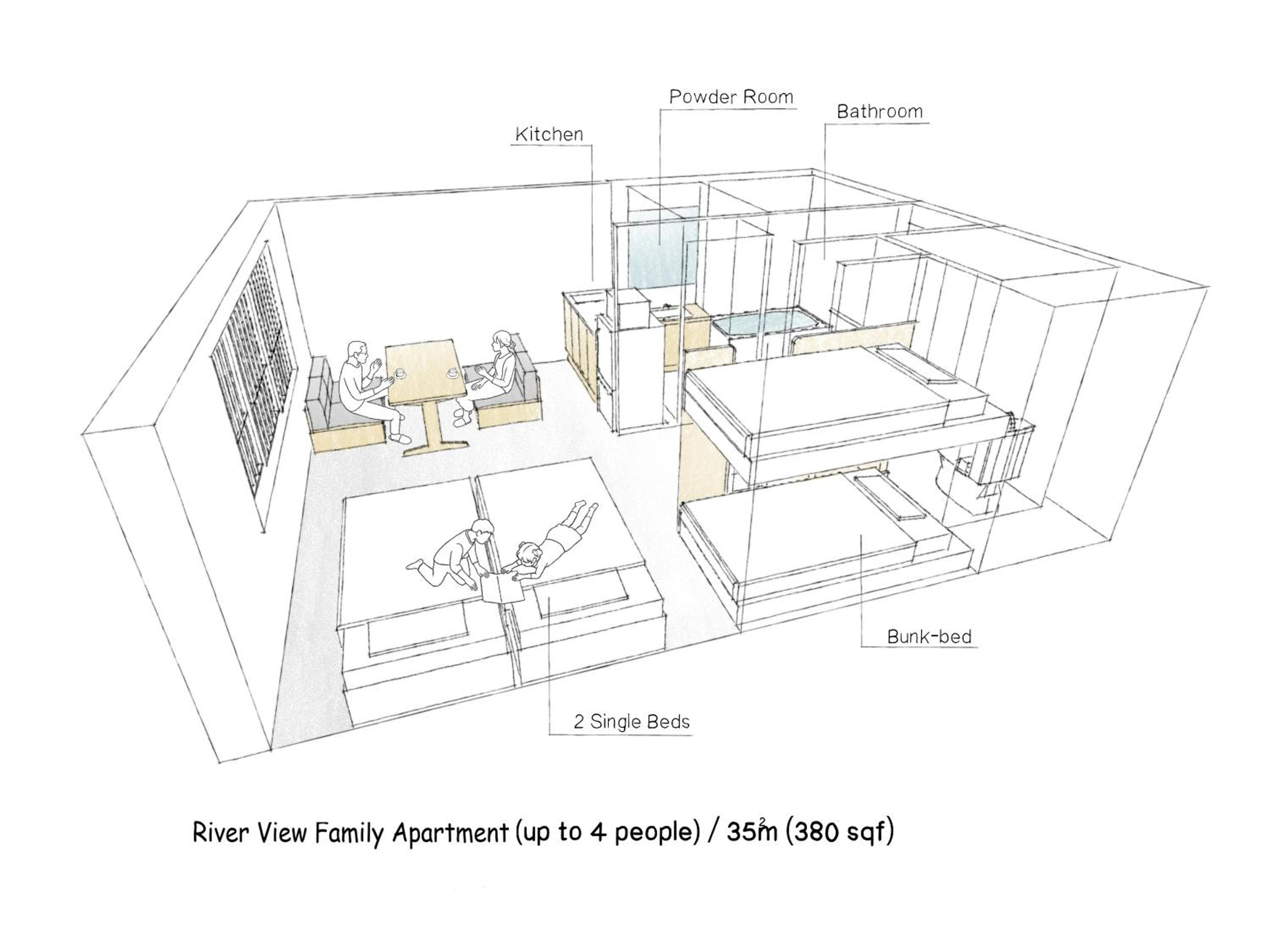 River View Family Apartment