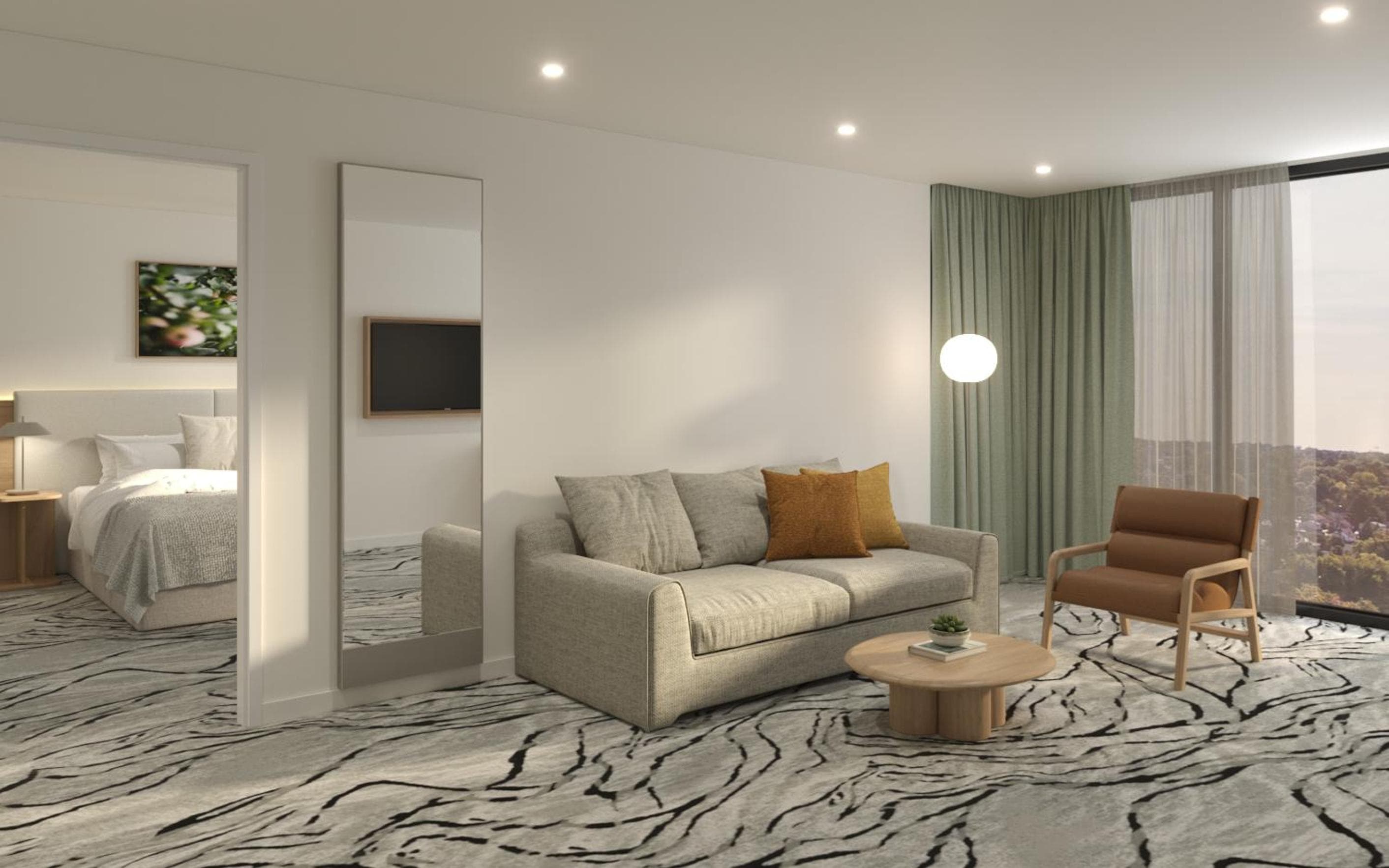 Executive One Bedroom Corner Suite